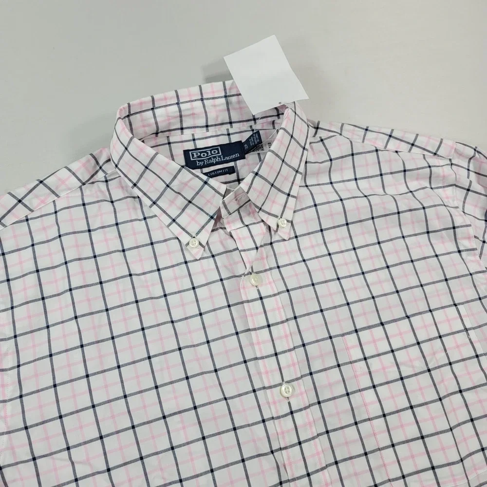 Polo Ralph Lauren Poplin Shirt Mens XL White Taylor Rose‎ Custom Fit $148 NEW